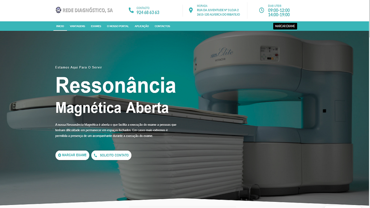 Ressonância Magnética Aberta em Alverca – REMA Aberta